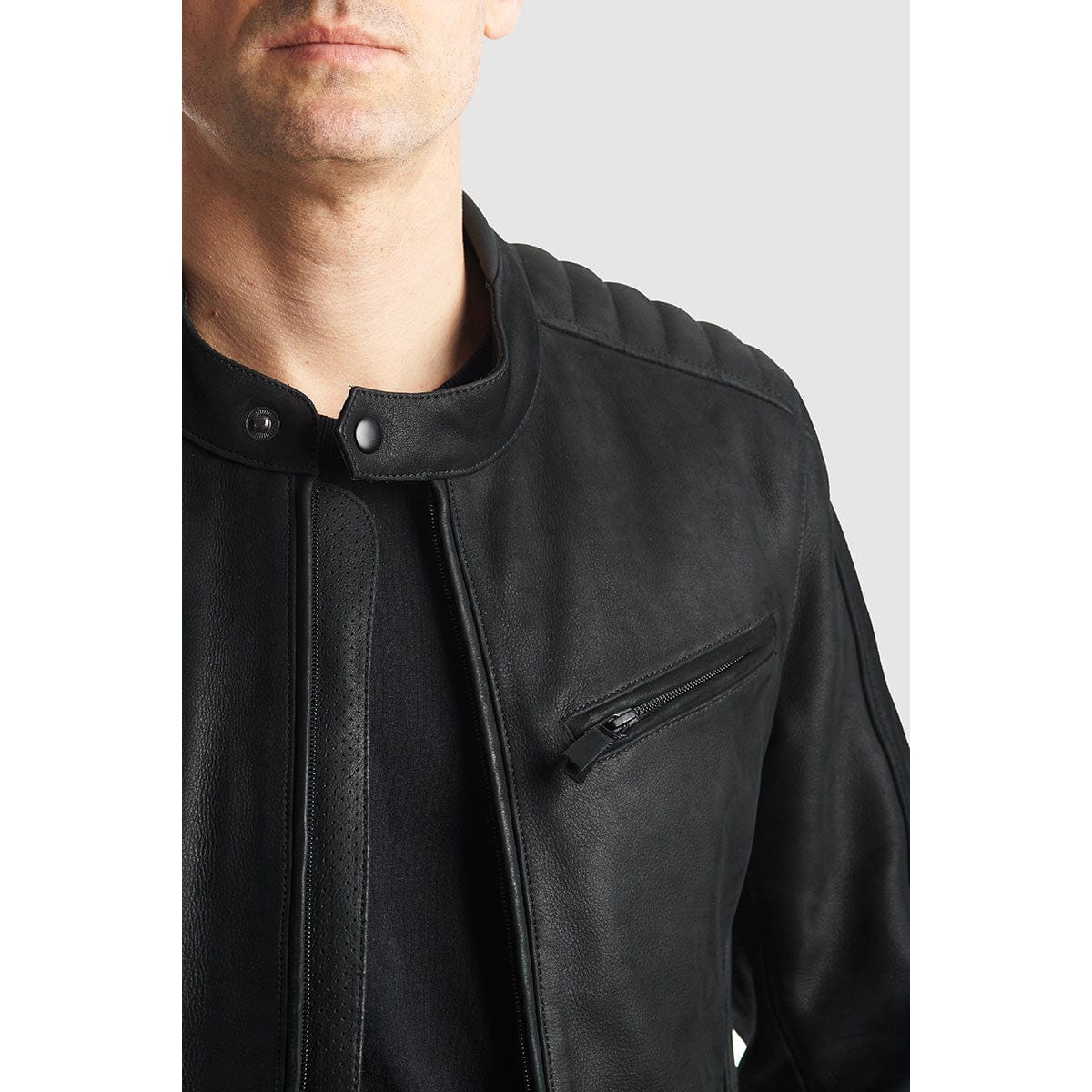Pando Moto Pando Moto Small PANDO MOTO TATAMI LT 01 LEATHER JACKET BLACK