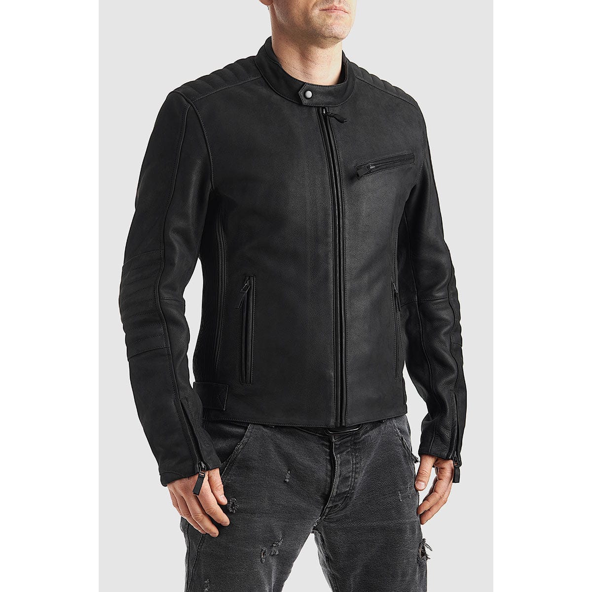 Pando Moto Pando Moto Small PANDO MOTO TATAMI LT 01 LEATHER JACKET BLACK