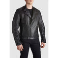 Load image into Gallery viewer, Pando Moto Pando Moto XL PANDO MOTO TWIN LEATHER JACKET BLACK
