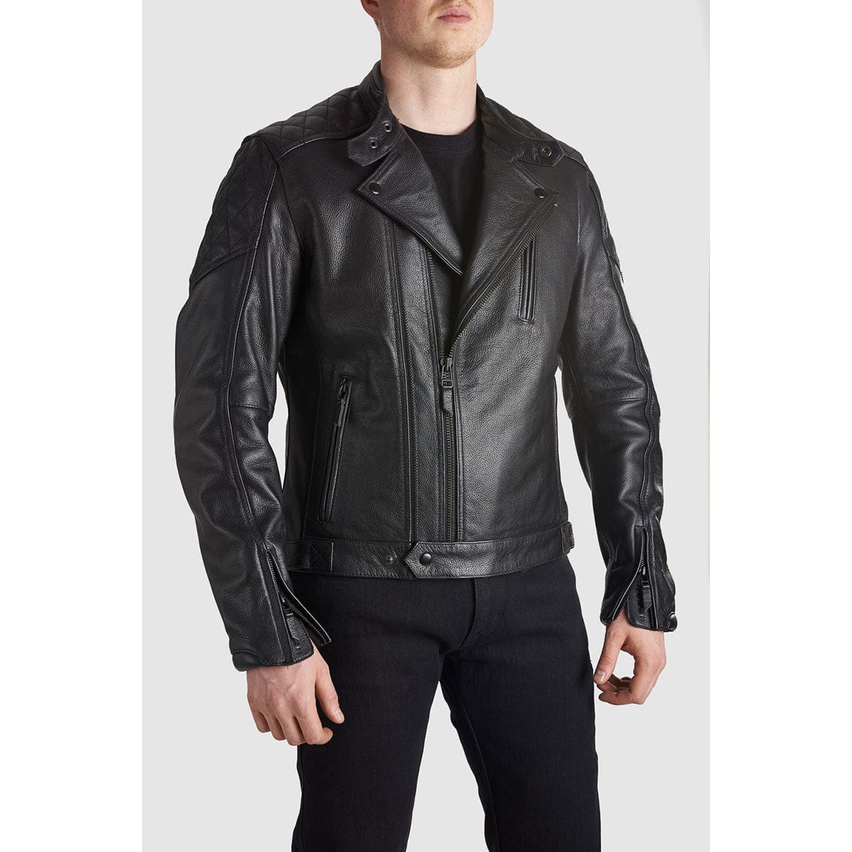 Pando Moto Pando Moto XL PANDO MOTO TWIN LEATHER JACKET BLACK