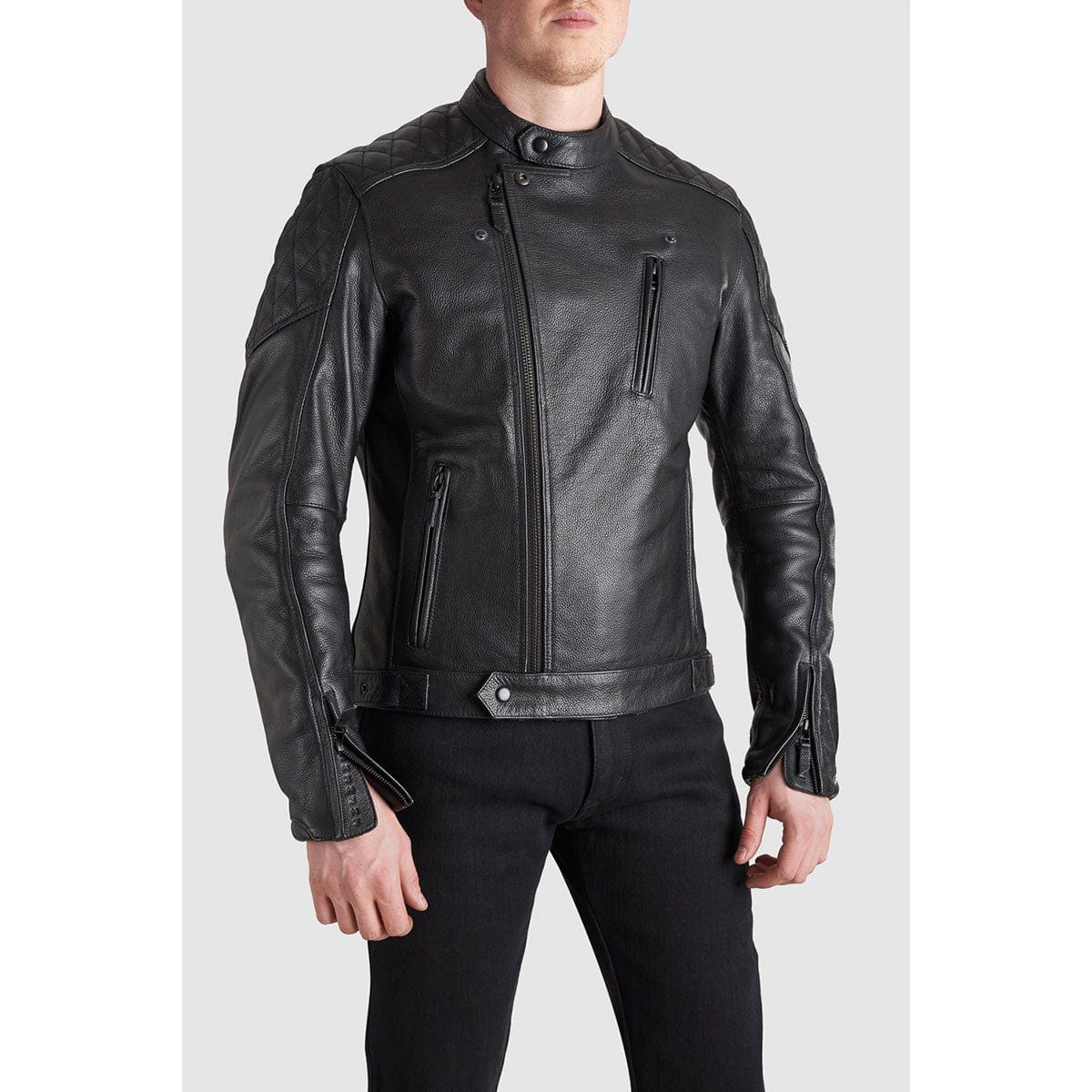 Pando Moto Pando Moto XL PANDO MOTO TWIN LEATHER JACKET BLACK