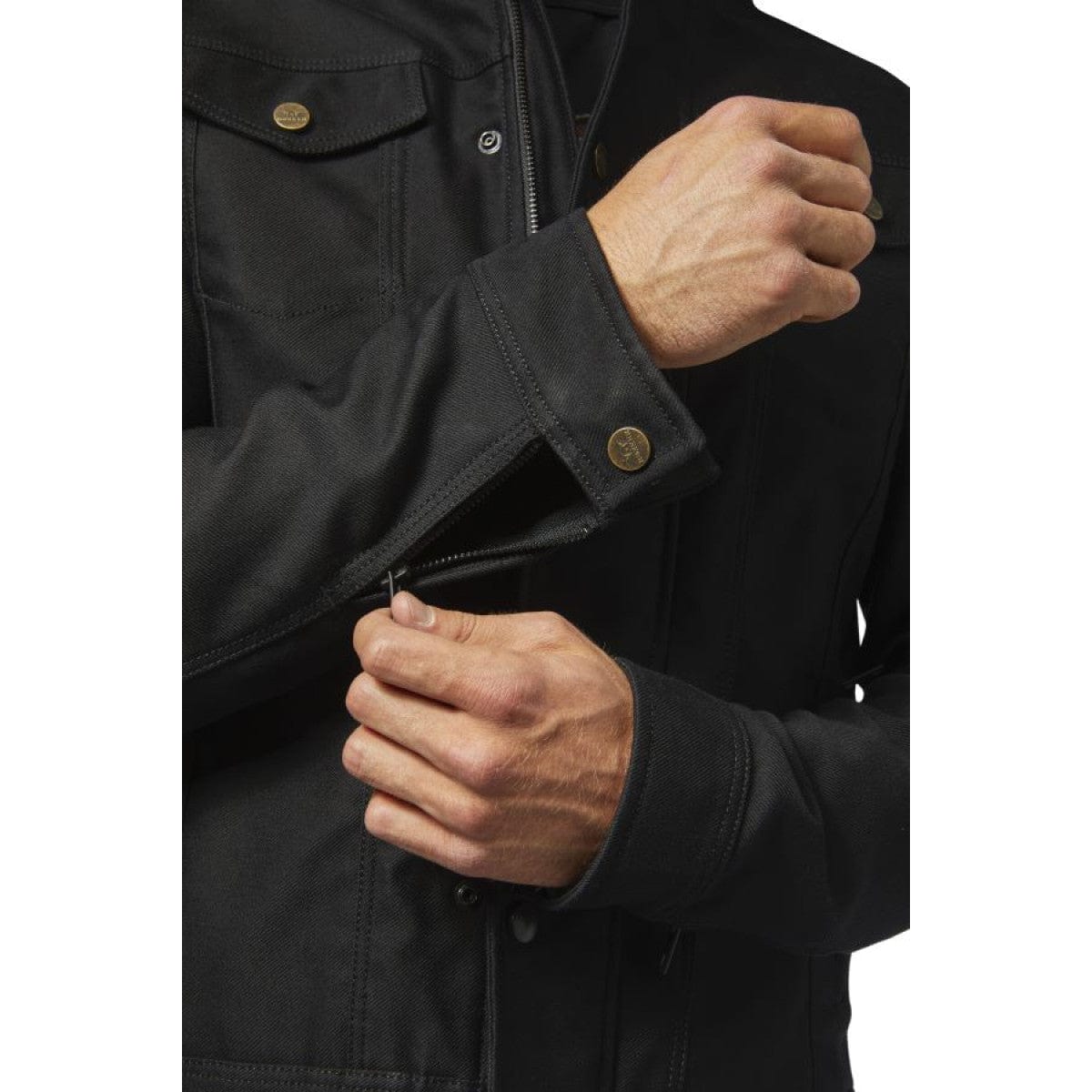 Rokker Rokker ROKKER BLACK MOTORCYCLE AAA JACKET
