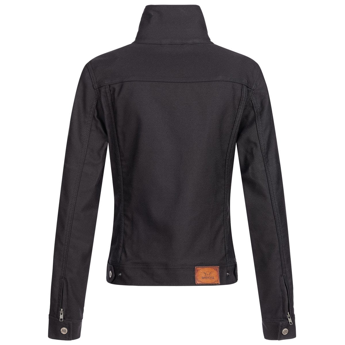 Rokker Rokker ROKKER BLACK MOTORCYCLE JACKET LADY - SHORT