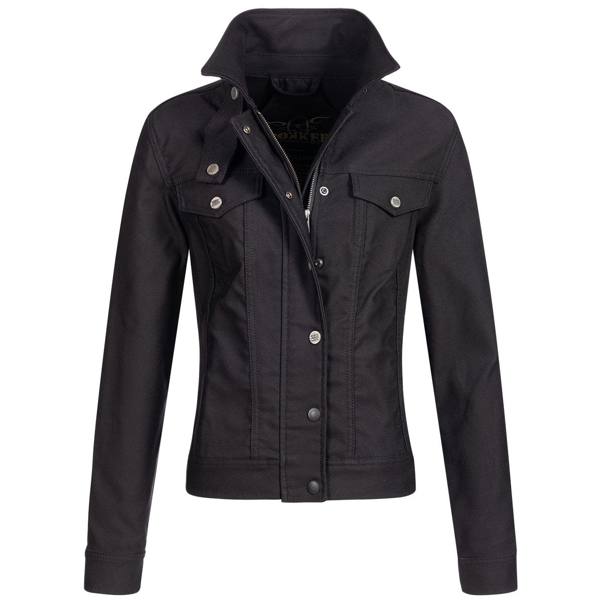 Rokker Rokker ROKKER BLACK MOTORCYCLE JACKET LADY - SHORT