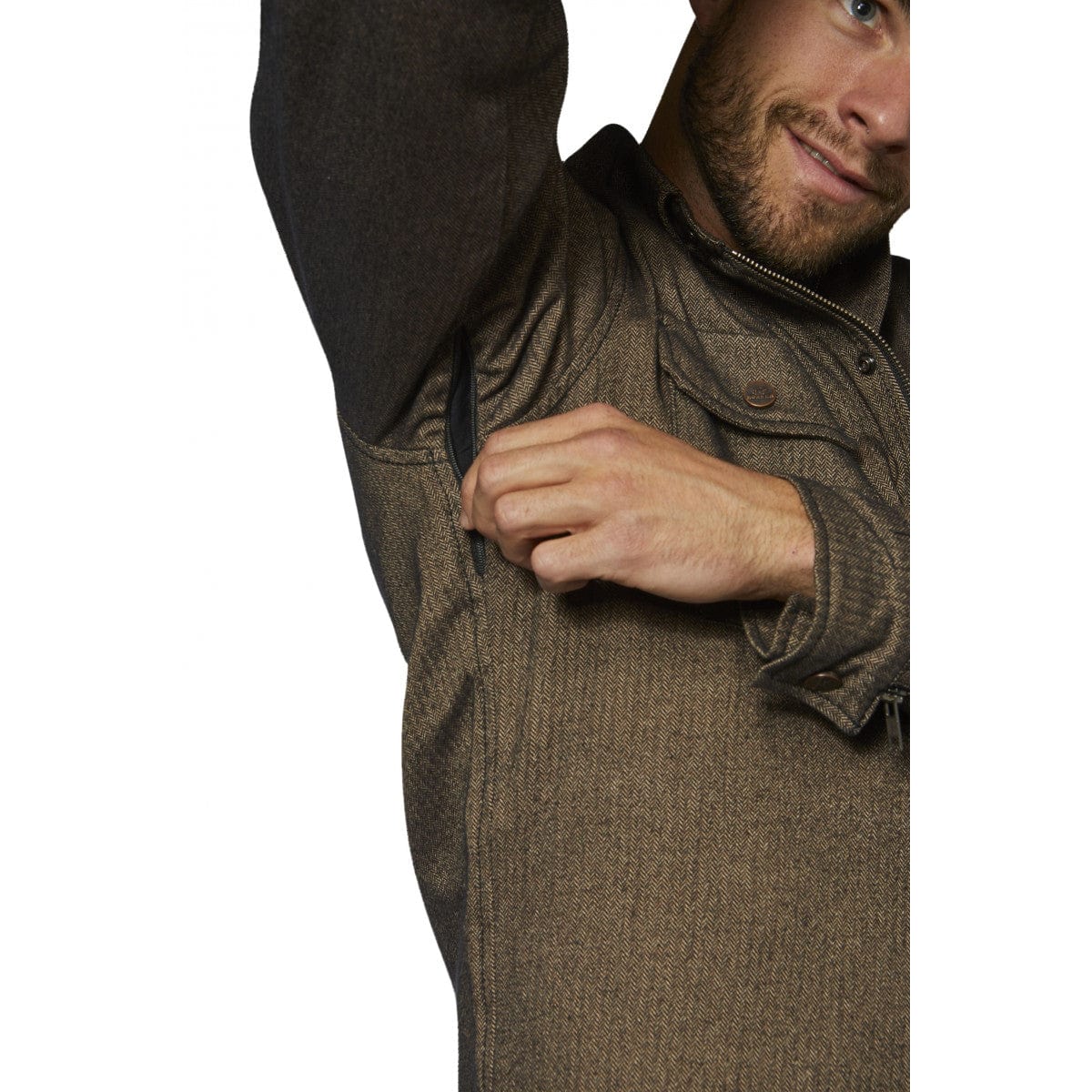 Rokker Rokker ROKKER BOSTON MOTORCYCLE RIDER SHIRT - BROWN