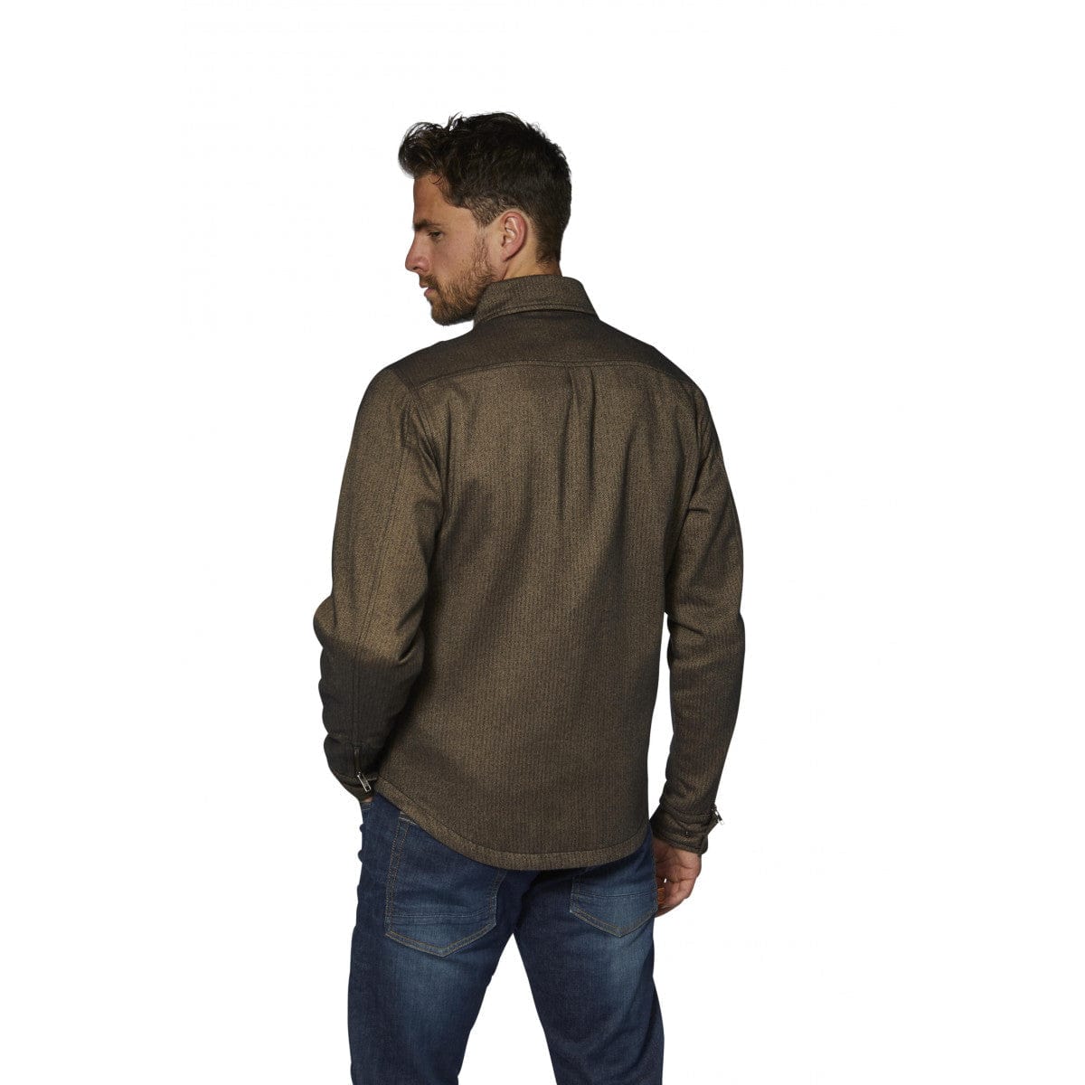 Rokker Rokker ROKKER BOSTON MOTORCYCLE RIDER SHIRT - BROWN