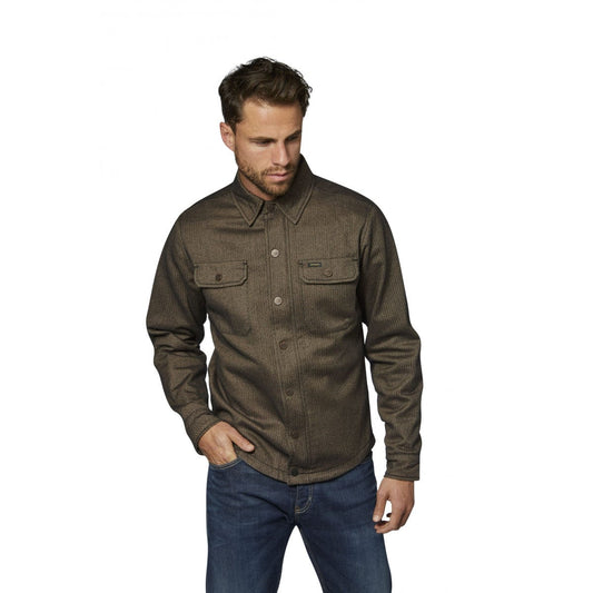 Rokker Rokker ROKKER BOSTON MOTORCYCLE RIDER SHIRT - BROWN