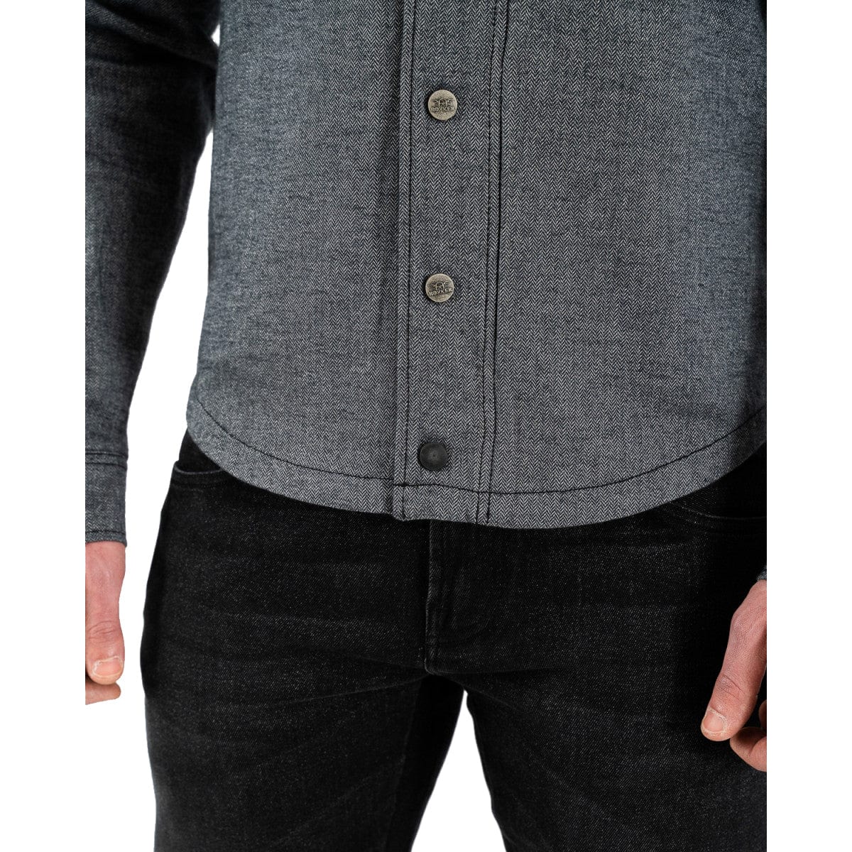 Rokker Rokker ROKKER BOSTON MOTORCYCLE RIDER SHIRT - GREY
