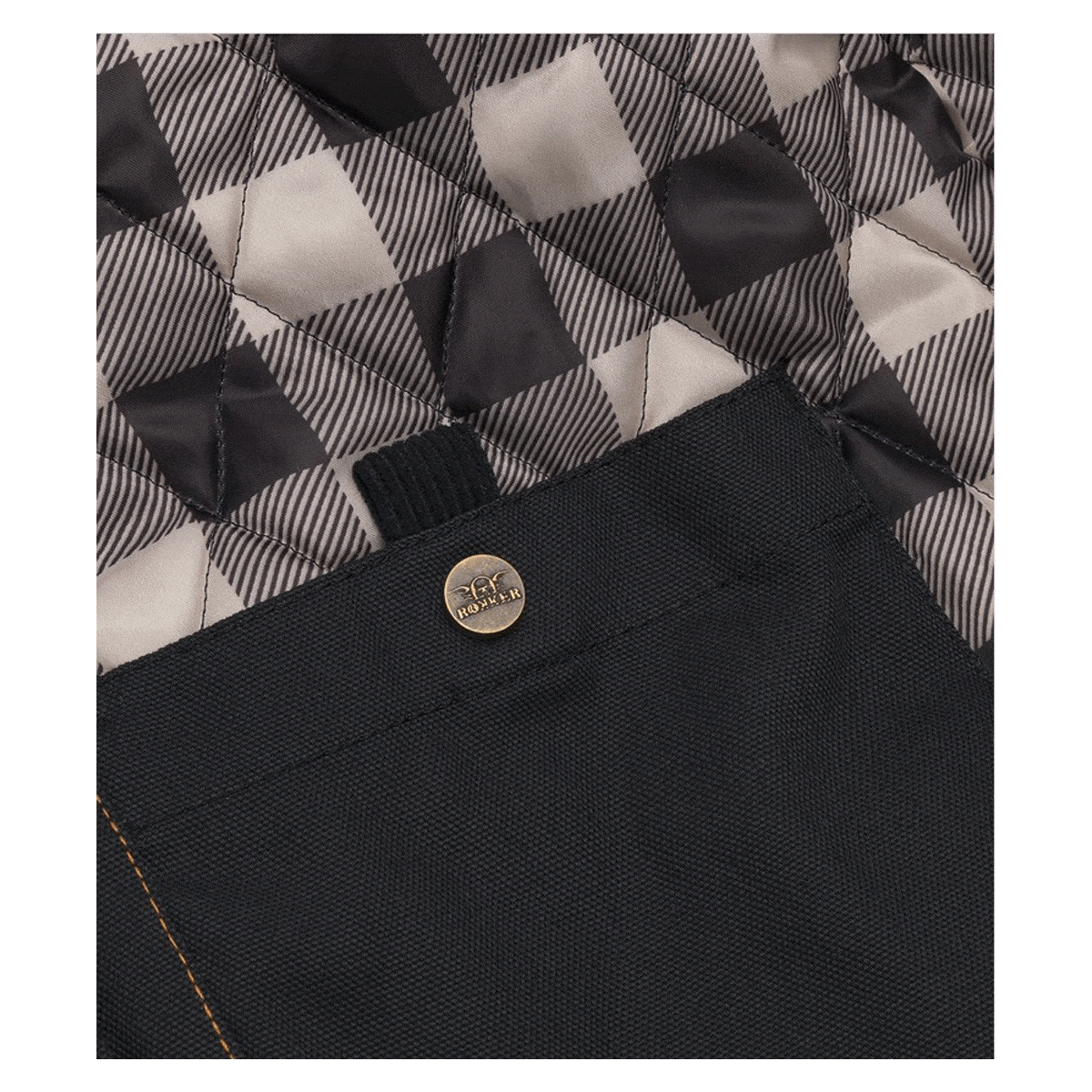 Rokker Rokker ROKKER CANVAS MOTORCYCLE JACKET BLACK