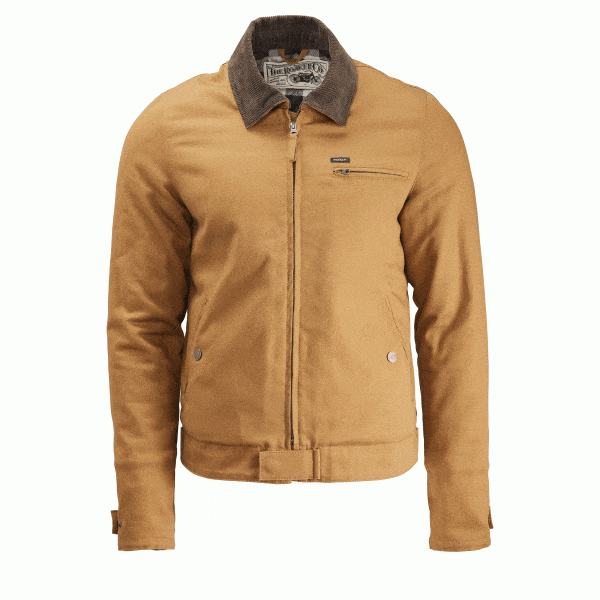 Rokker Rokker ROKKER CANVAS MOTORCYCLE JACKET TOBACCO BROWN