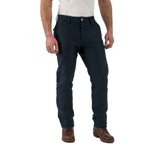 Rokker Rokker ROKKER CHINO MOTORCYCLE RIDING TROUSERS - NAVY