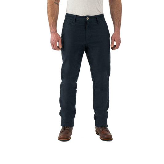 Rokker Rokker ROKKER CHINO MOTORCYCLE RIDING TROUSERS - NAVY