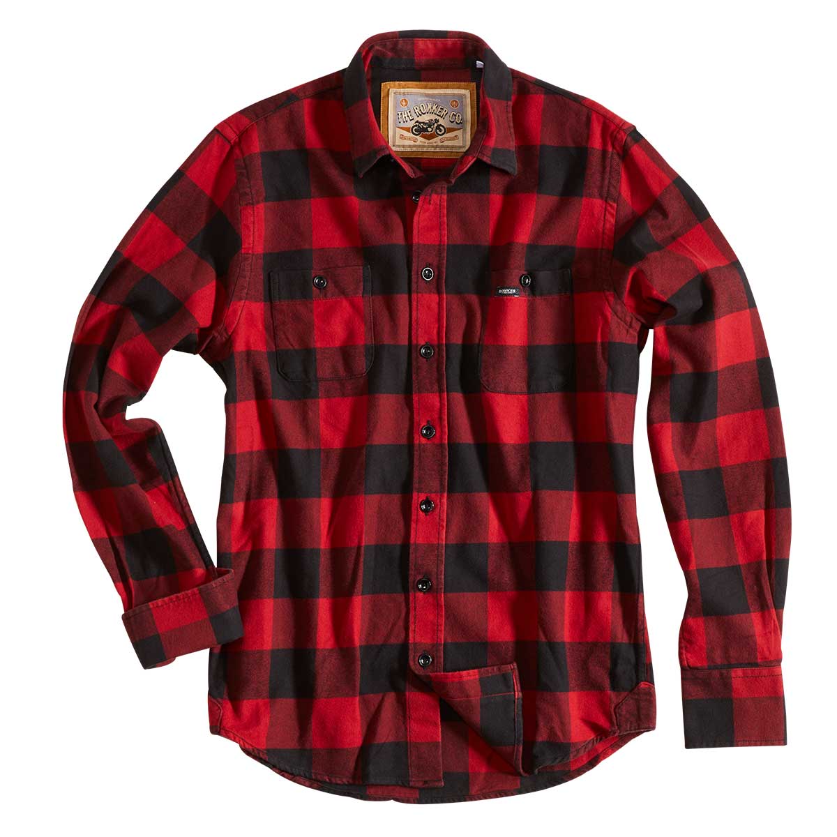 Rokker Rokker ROKKER DENVER CHECK MOTORCYCLE RIDING SHIRT RED