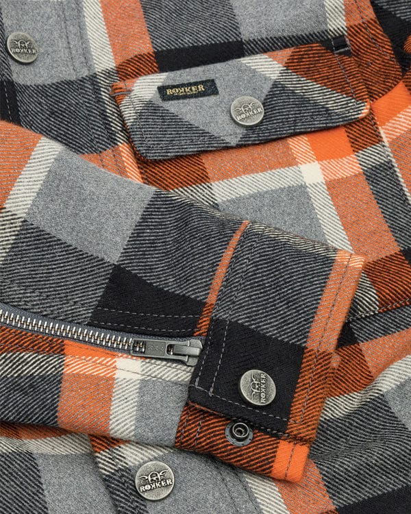 Rokker Rokker ROKKER MEMPHIS RIDER SHIRT - ORANGE