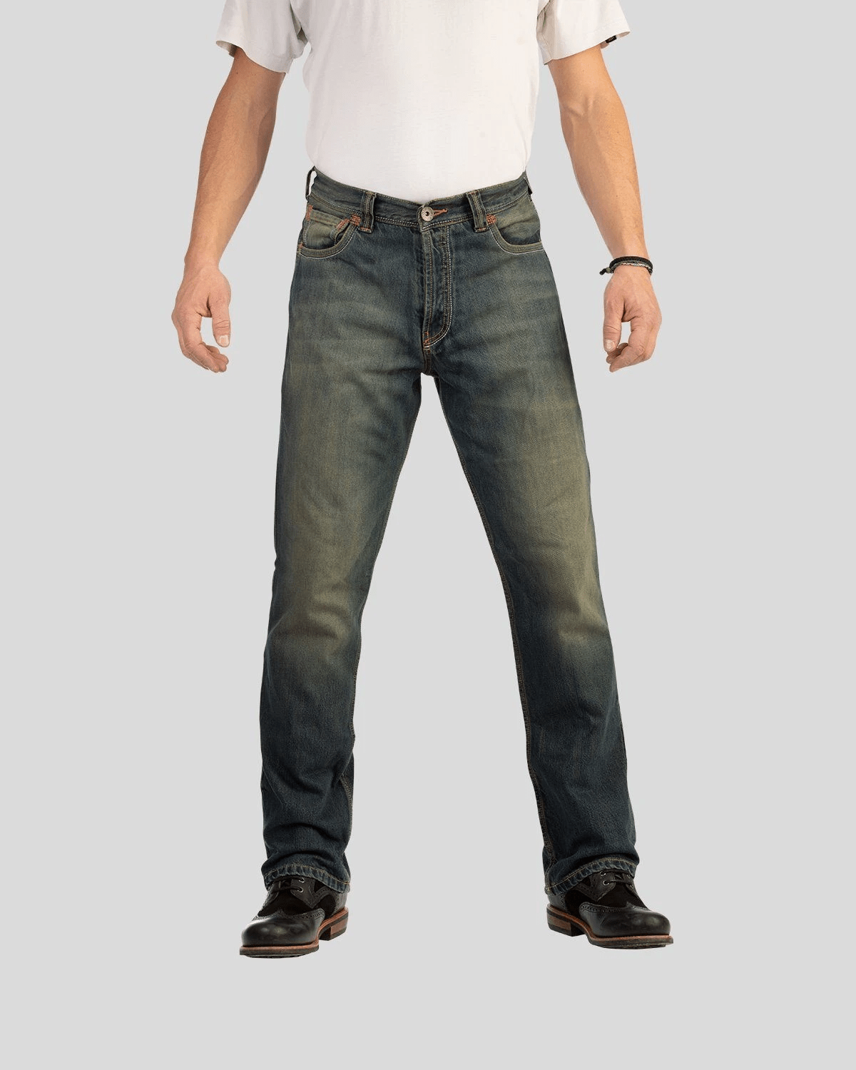 Rokker Rokker ROKKER ORIGINAL MOTORCYCLE RIDING JEANS - STONEWASH BLUE