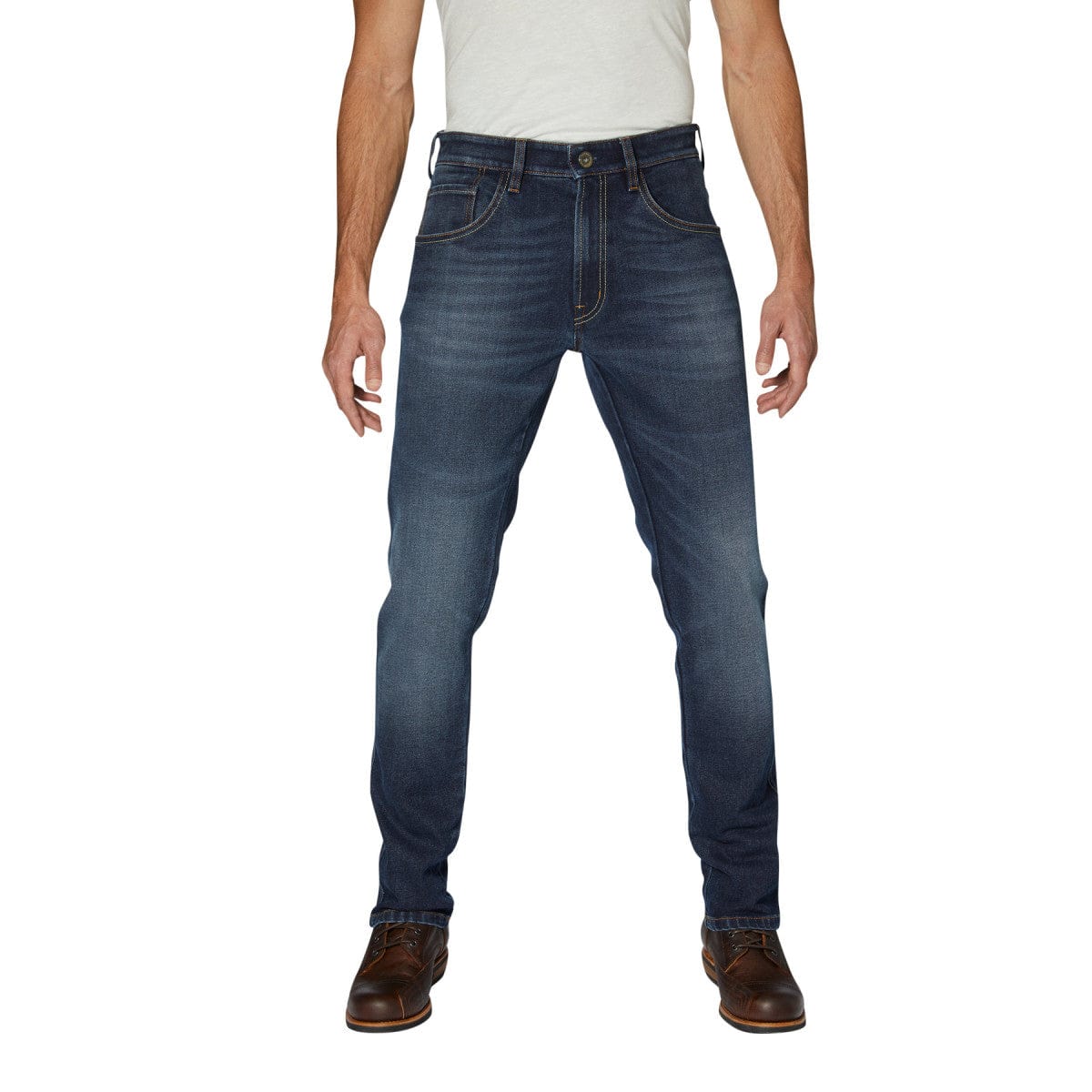 Rokker Rokker ROKKER ROKKERTECH MOTORCYCLE RIDING JEAN TAPERED SLIM DARK BLUE