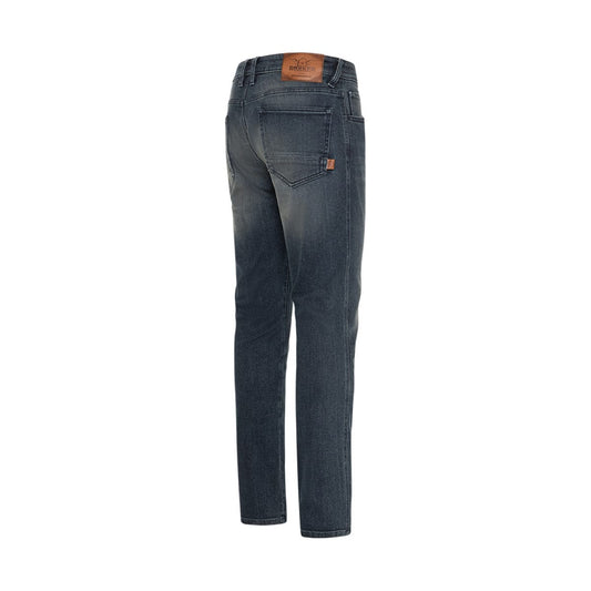 Rokker Rokker ROKKER ROKKERTECH TAPERED SLIM MID BLUE MOTORCYCLE RIDING JEANS