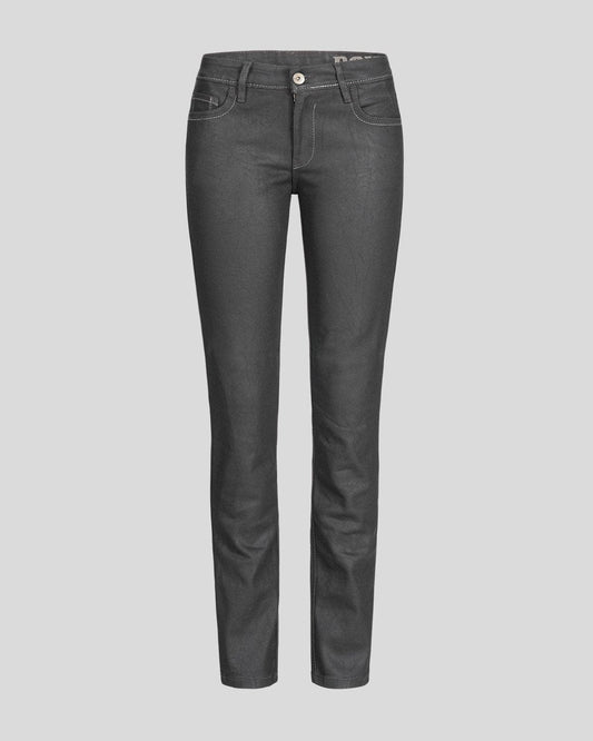 Rokker Rokker ROKKER THE LADY BLACK MOTORCYCLE RIDING JEANS STONEWASHED