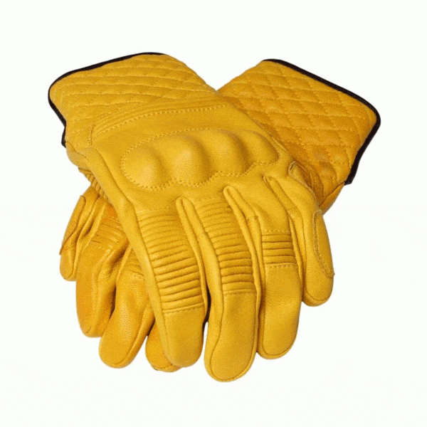 ROKKER TUCSON MOTORCYCLE GLOVE NATURAL YELLOW – Biker Torque
