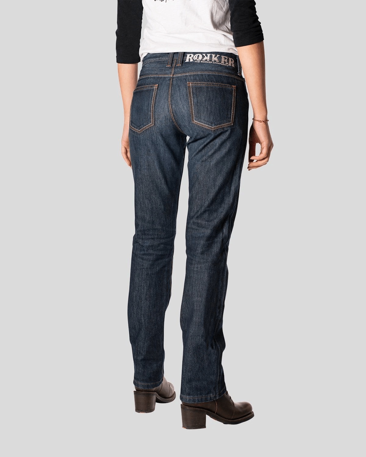 Rokker Rokker W30 L32 ROKKER REVOLUTION WOMENS MOTORCYCLE RIDING JEANS