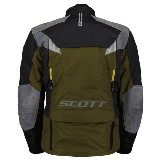 Scott Jacket SCOTT DUALRAID DRYO OLIVE GREEN BLACK WATERPROOF ADVENTURE TEXTILE JACKET