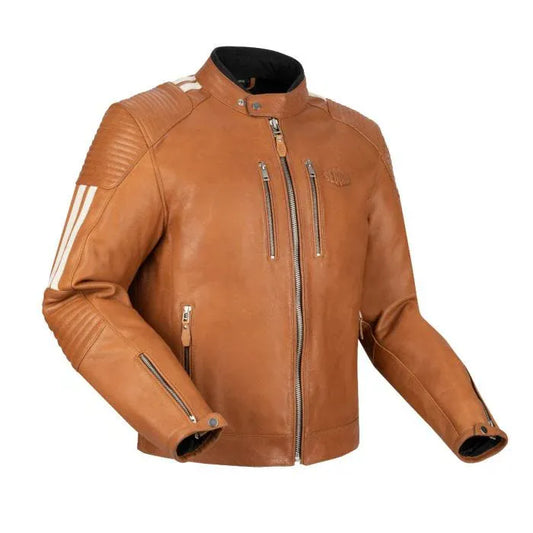 Segura Apparel Segura Orion Mens Leather Motorcycle Jacket - Camel