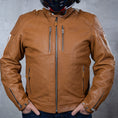 Load image into Gallery viewer, Segura Apparel Segura Orion Mens Leather Motorcycle Jacket - Camel

