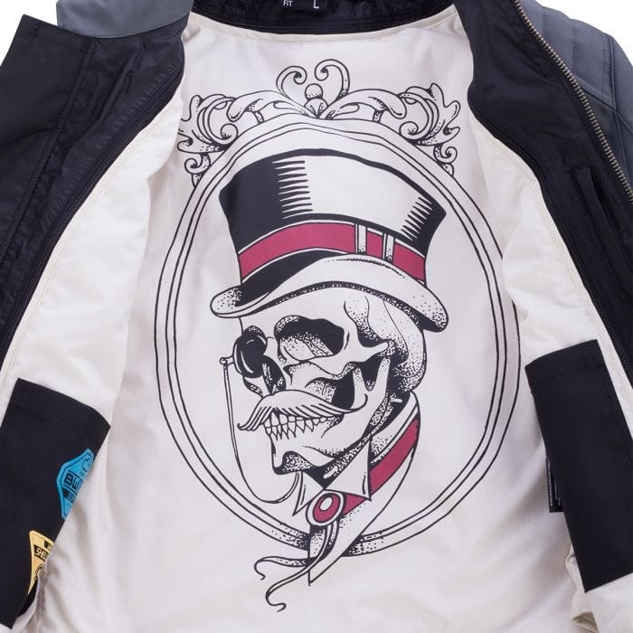 close up of inside of  Segura SEGURA ETERNAL MOTORCYCLE JACKET GREY