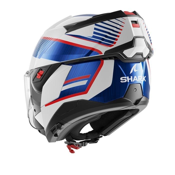 Shark Helmut Large SHARK OXO SIKTER WHITE/CHROME/BLUE HELMET (Size: LARGE)