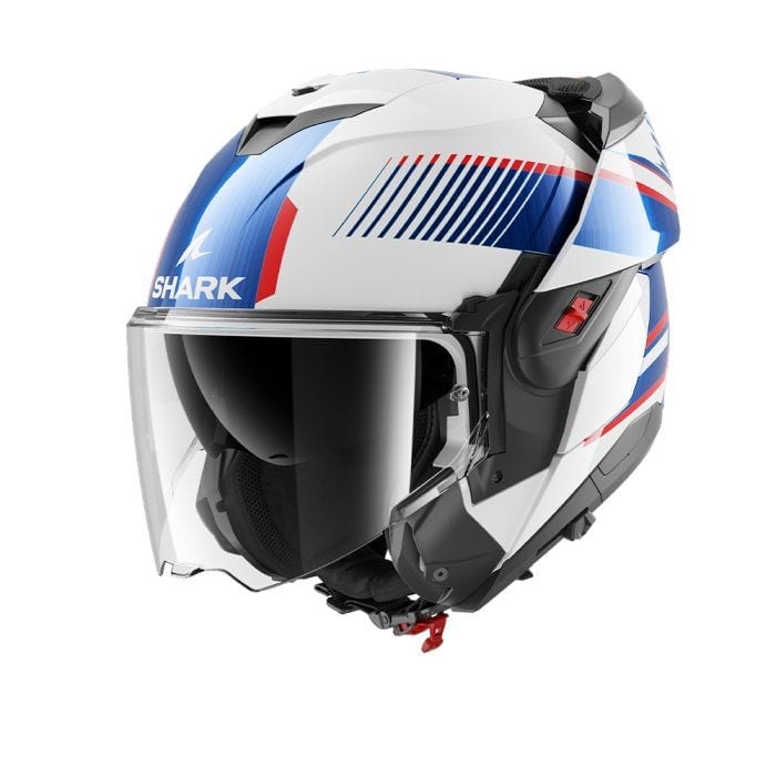 Shark OXO Sikter Helmet - White/Chrome/Blue