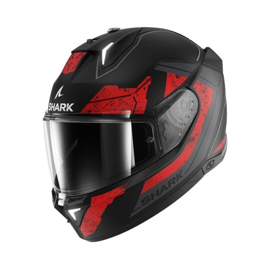 Shark Helmut Large SHARK SKWAL I3 RHAD MATT BLACK/CHROME/RED HELMET