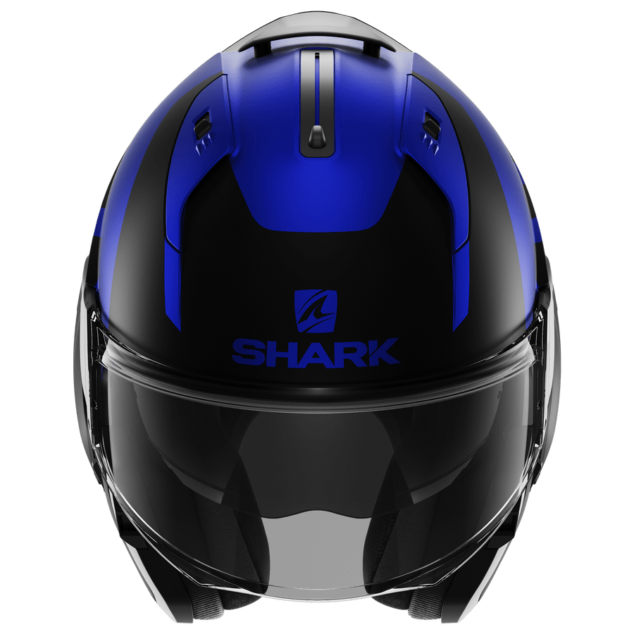 Shark Helmut Medium SHARK EVO ES KEDJE MATT BLUE/BLACK FLIP UP MODULAR HELMET (Size: MEDIUM)