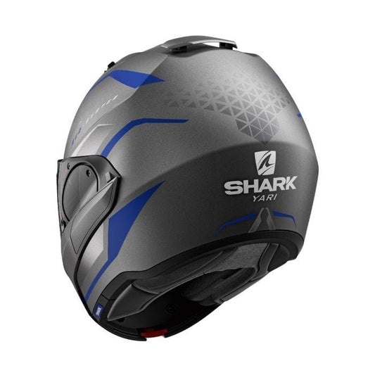 Shark Helmut Medium SHARK EVO ES YARI MATT ANTHARCITE/BLUE/SILVER HELMET (Size: MEDIUM)