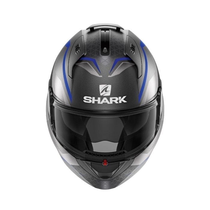 Shark Helmut Medium SHARK EVO ES YARI MATT ANTHARCITE/BLUE/SILVER HELMET (Size: MEDIUM)