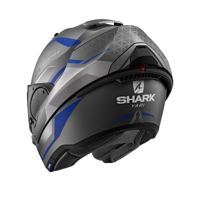 Shark Helmut Medium SHARK EVO ES YARI MATT ANTHARCITE/BLUE/SILVER HELMET (Size: MEDIUM)