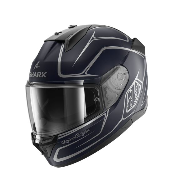 Shark Helmut SHARK D-SKWAL 3 DRONE MATT BLUE/SILVER/BLUE HELMET - TROY LEE DESIGNS