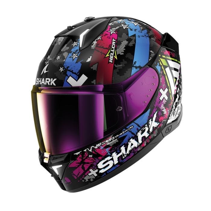 Shark Helmut SHARK SKWAL I3 HELLCAT BLACK/CHROME/BLUE HELMET