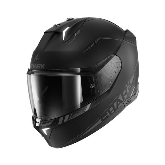 Shark Helmut SHARK SKWAL I3 MATT BLACK HELMET WITH LED BRAKE LIGHTS SYSTEM - ECE 22.06