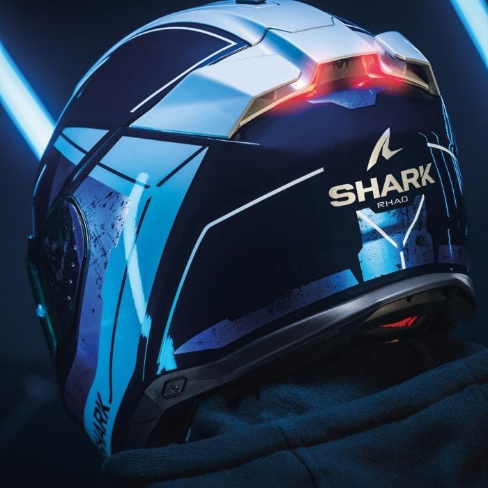 Shark Helmut SHARK SKWAL I3 SP MATT BLACK HELMET WITH LED BRAKE LIGHTS SYSTEM