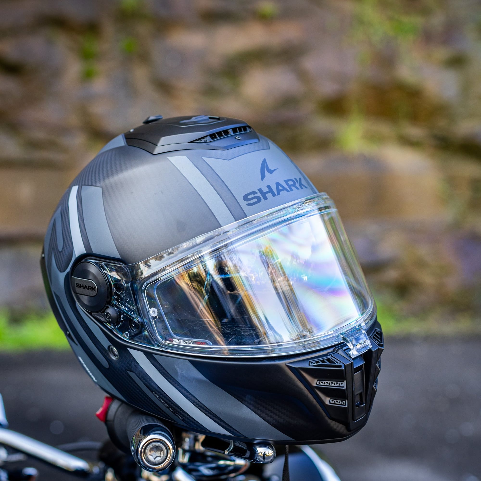 Shark Helmut Shark Spartan RS Carbon Shawn Silver/Anthracite Helmet