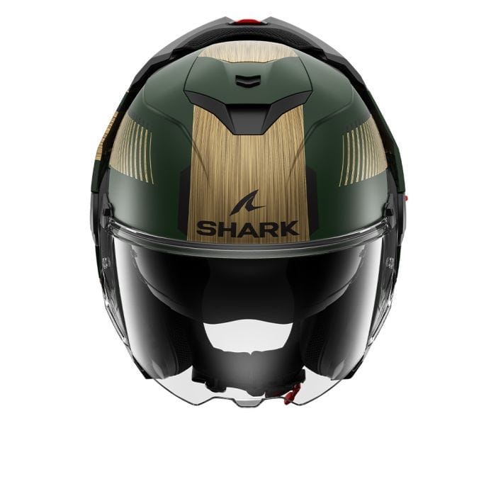 Shark Helmut XL SHARK OXO SIKTER MATT GREEN CHROME GOLD HELMET (Size: XL)