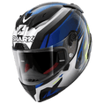 Load image into Gallery viewer, Shark Helmut XS SHARK RACE R PRO ASPY BLACK/BLUE/YELLOW HELMET (EXTRA SMALL)
