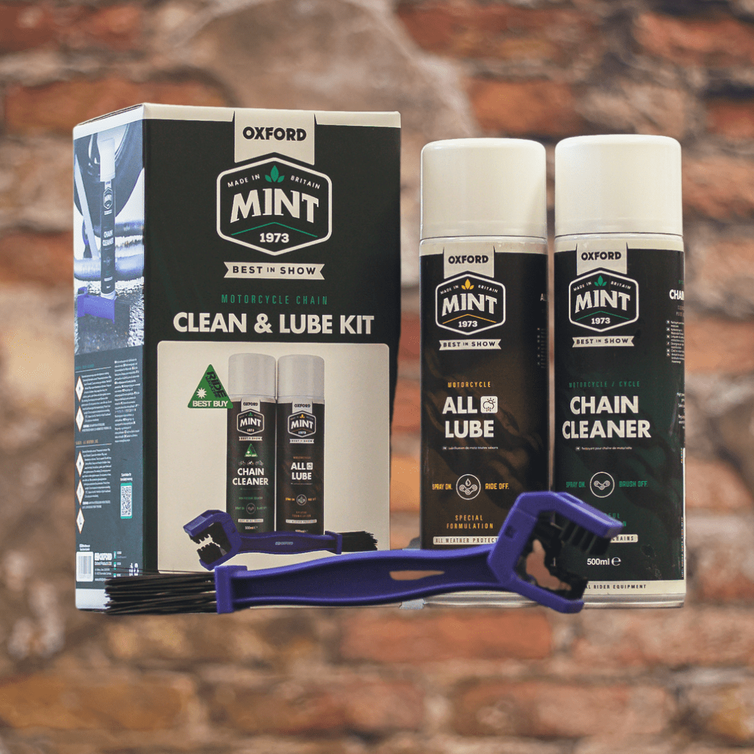 Whites Power Sports BRAND: Oxford Oxford Mint Motorcycle Chain Clean & Lube Kit