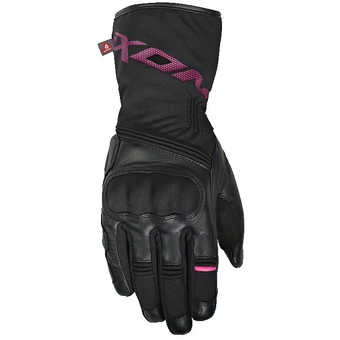 IXON WOMEN'S PRO RESCUE BLACK/FUCHSIA/PINK WINTER GLOVES