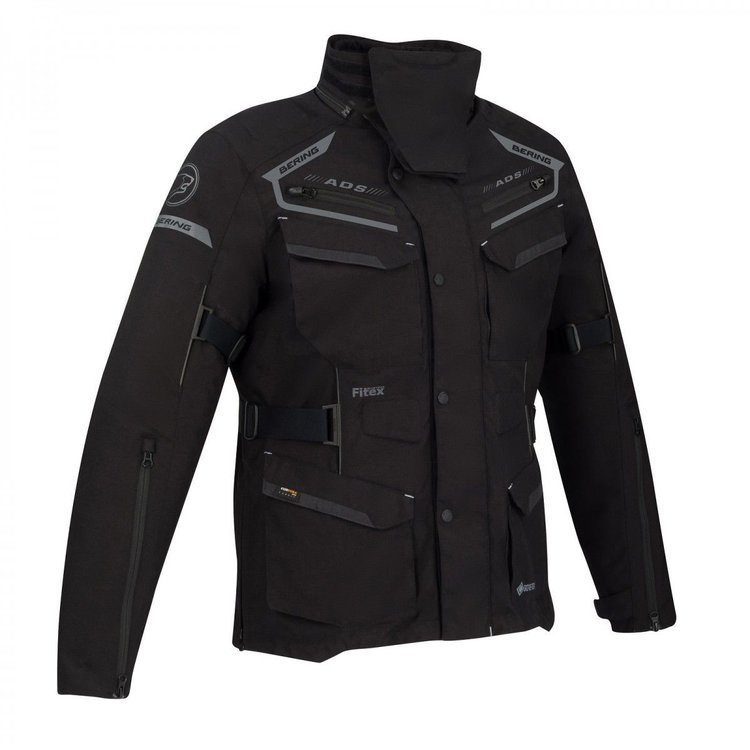 BERING MINSK (GORE-TEX) MOTORCYCLE JACKET BLACK/SILVER