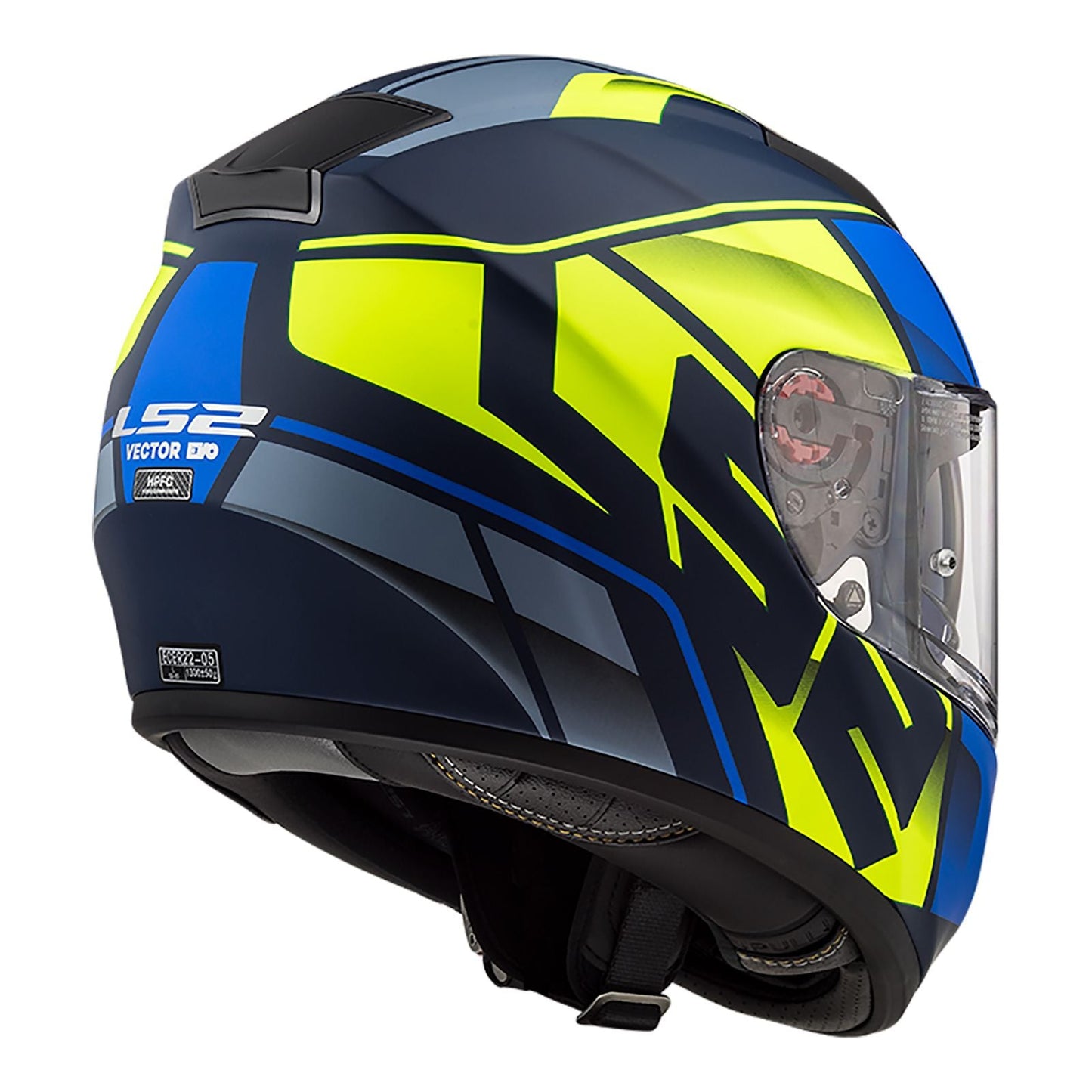 LS2 FF397 VECTOR EVO KRIPTON HELMET - MATTE BLUE / HI-VIS