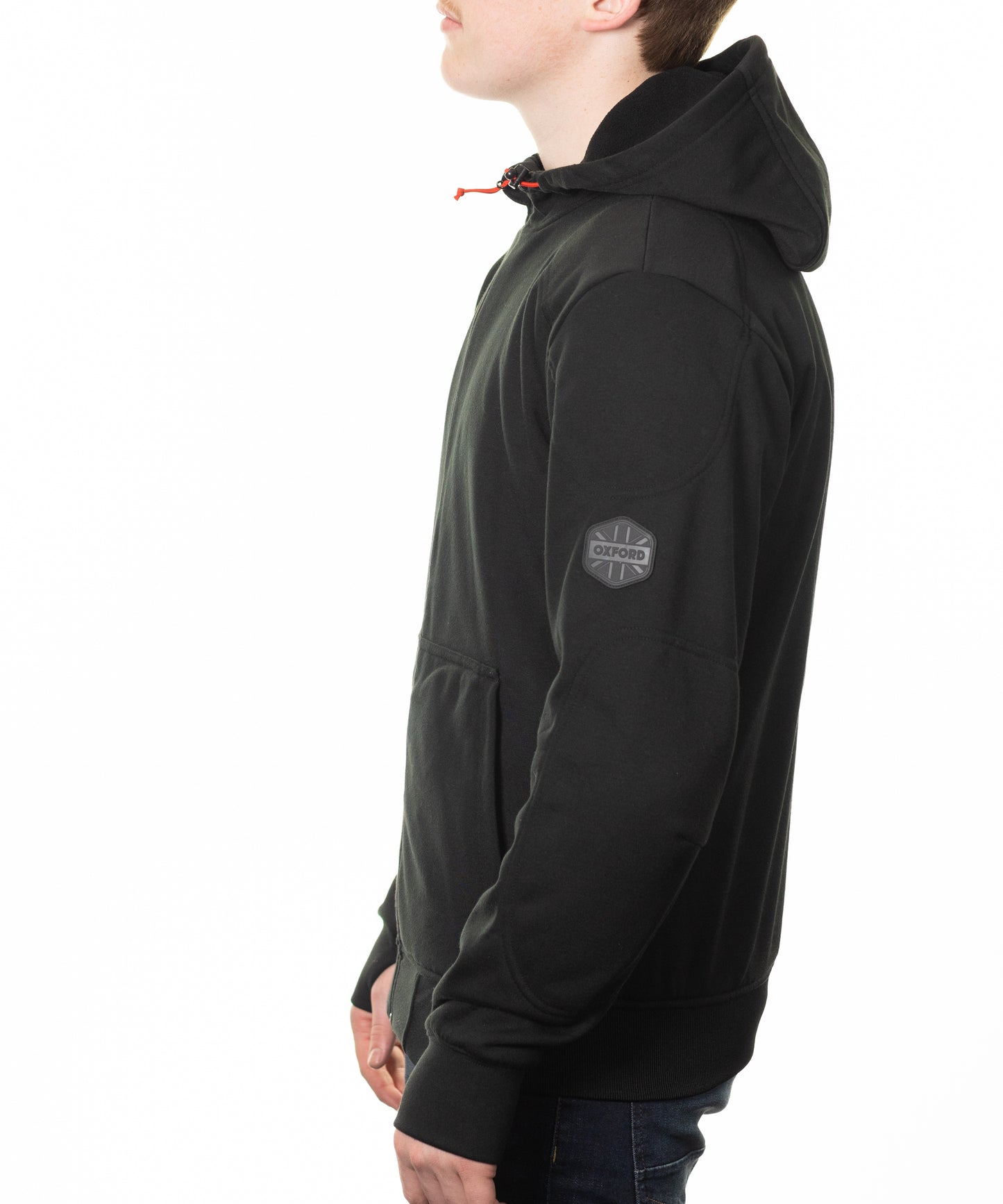 OXFORD SUPER MOTORCYCLE RIDING HOODIE 2.0 JACKET - BLACK