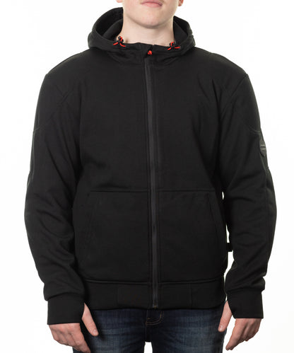 OXFORD SUPER MOTORCYCLE RIDING HOODIE 2.0 JACKET - BLACK