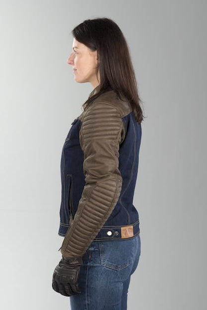 SEGURA ORIANA WOMENS LEATHER/DENIM JACKET