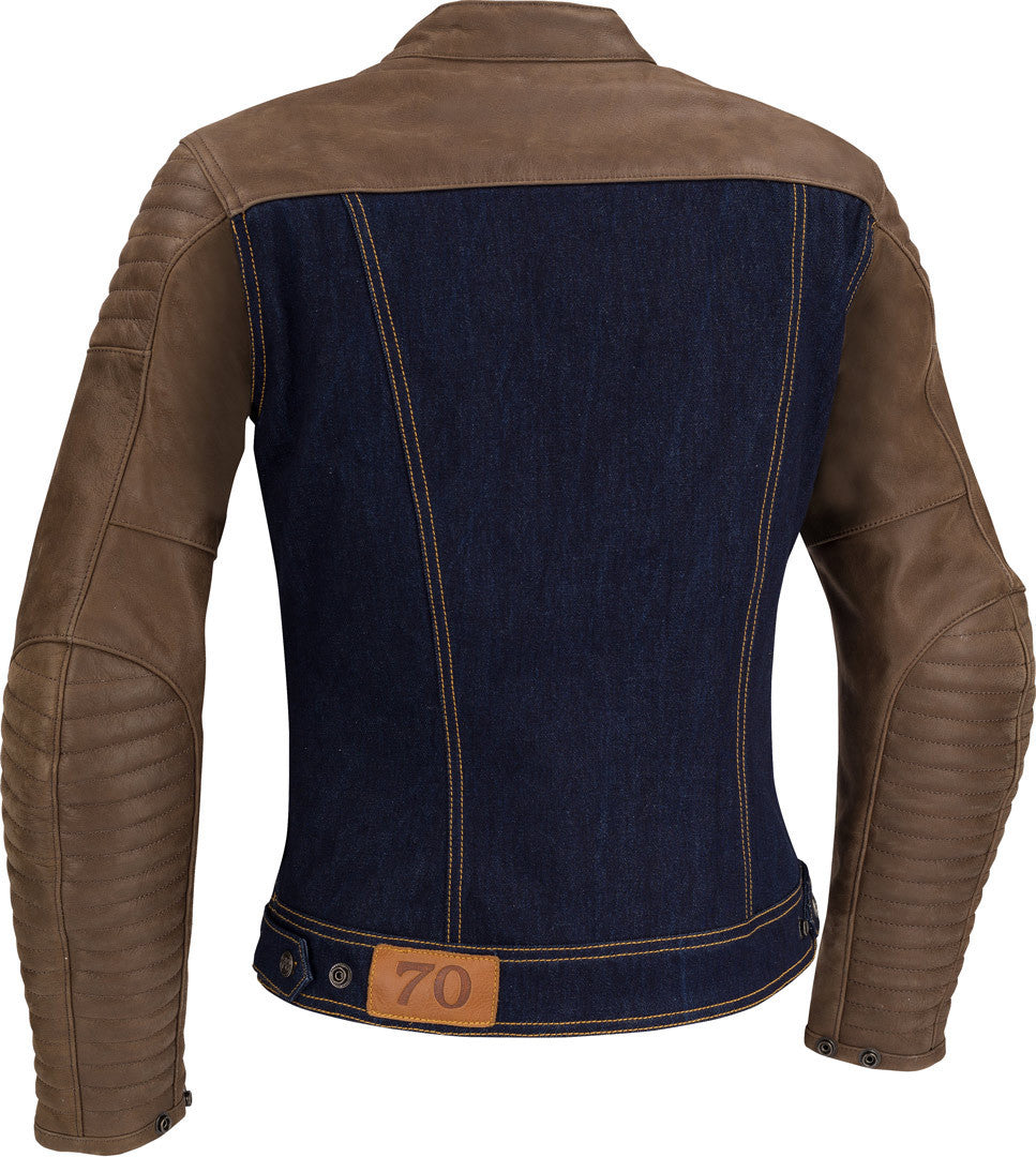 SEGURA ORIANA WOMENS LEATHER/DENIM JACKET